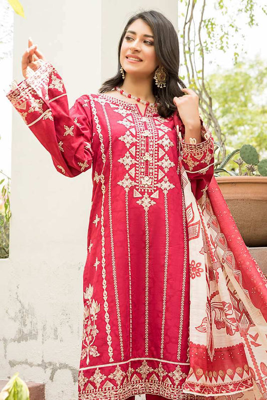 Ellena - 3-PC Stitched Lawn Suit