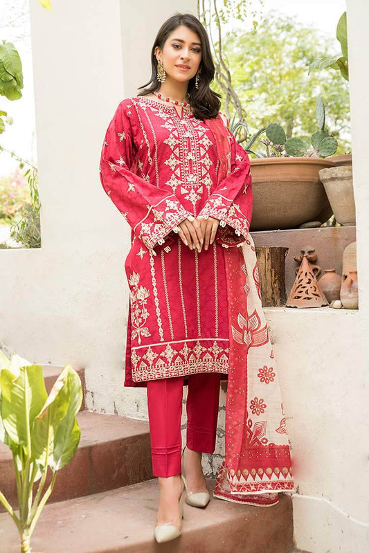 Ellena - 3-PC Stitched Lawn Suit