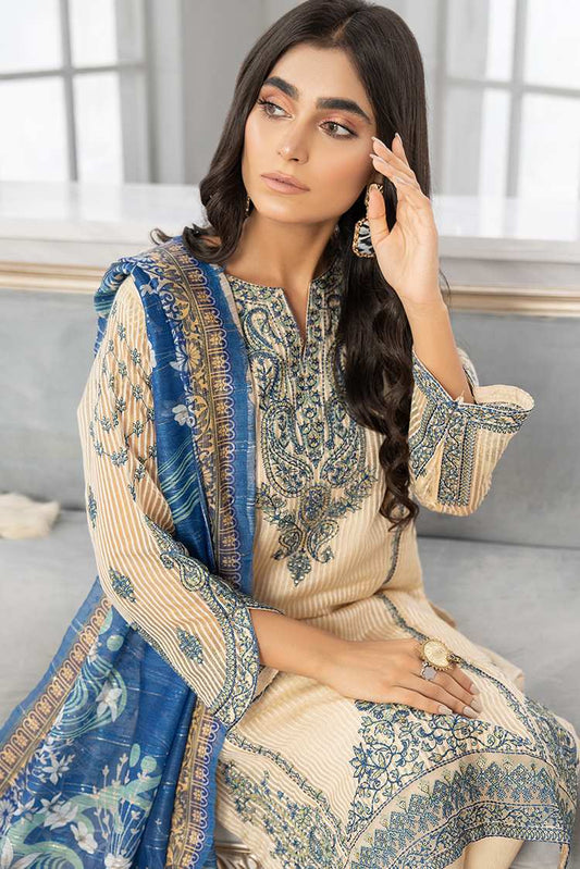 Ellena - 3-PC Stitched Organza Suit