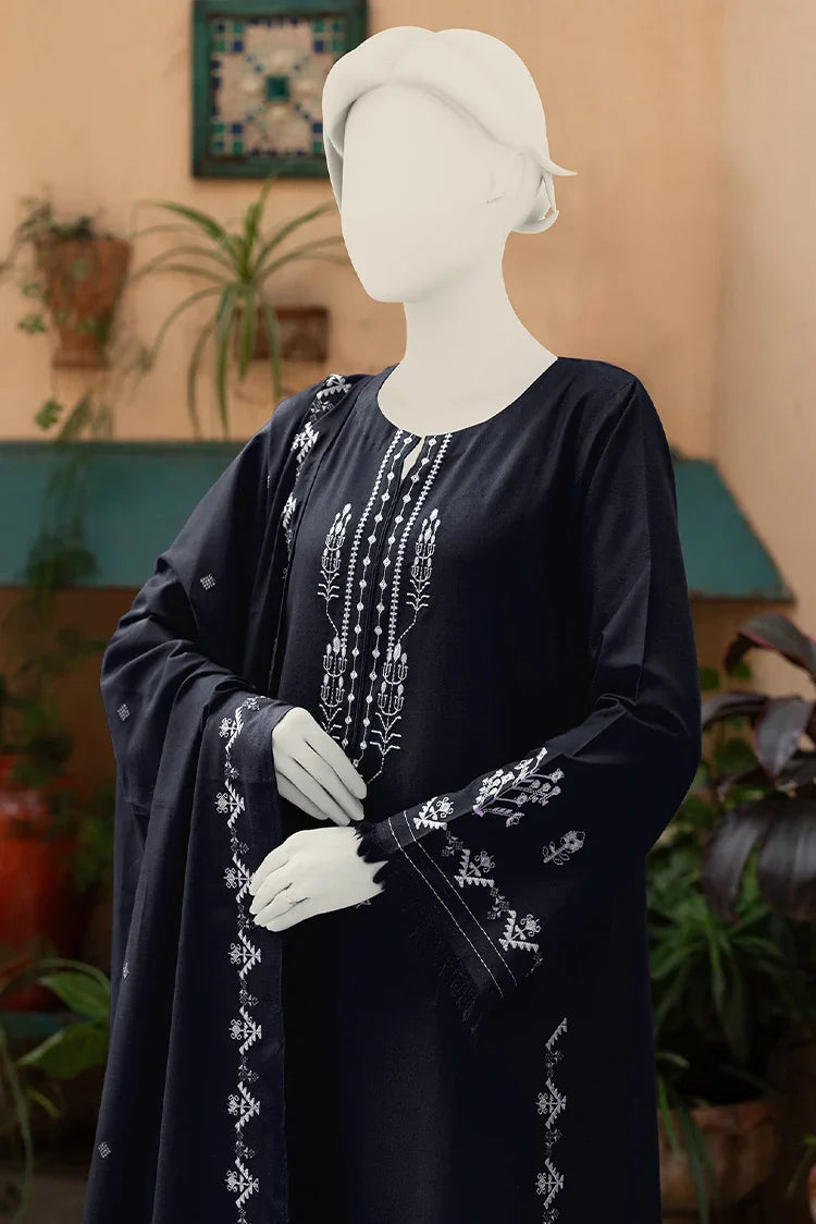 Picture of <!--cam-->Zaira & Mahnoor - 3 PC - Kanwal Navy Blue - Available at Raja Sahib