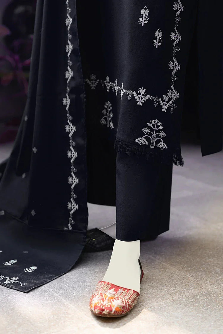 Picture of <!--cam-->Zaira & Mahnoor - 3 PC - Kanwal Navy Blue - Available at Raja Sahib