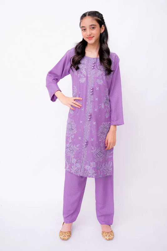 Picture of Khayat - Casual Kids Collection - 2 PC - Iris - Available at Raja Sahib