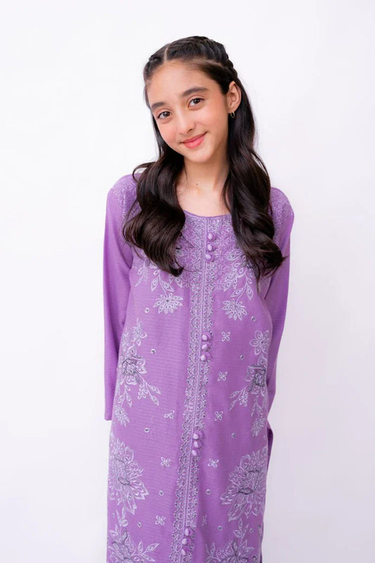 Picture of Khayat - Casual Kids Collection - 2 PC - Iris - Available at Raja Sahib