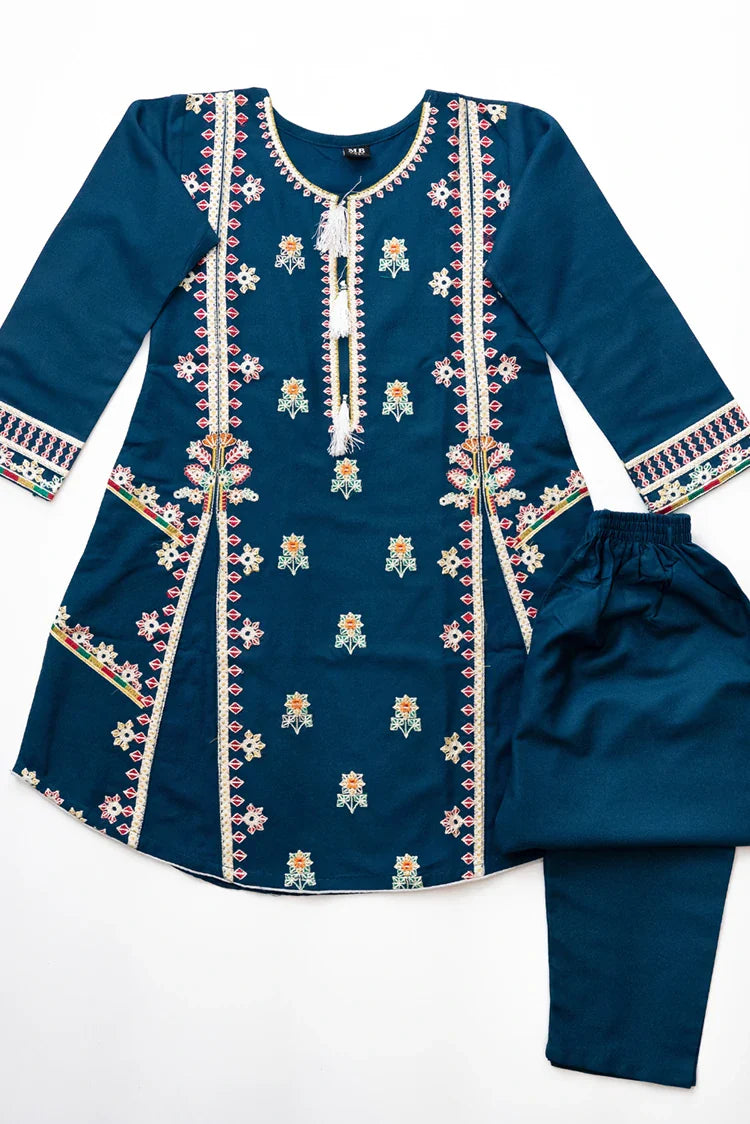 Picture of Khayat - Casual Kids Collection - 2 PC - Blue - Fish - Available at Raja Sahib