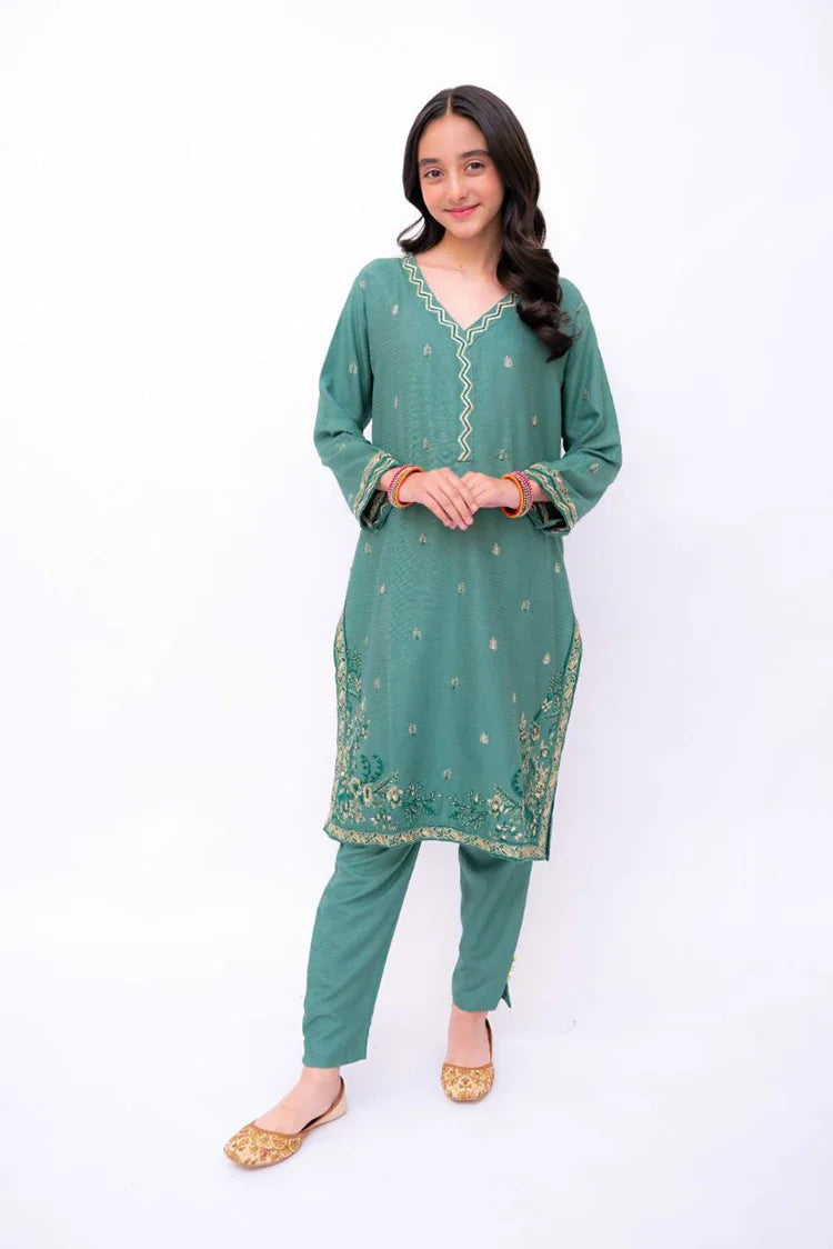 Picture of Khayat - Casual Kids Collection - 2 PC - Mint - Available at Raja Sahib