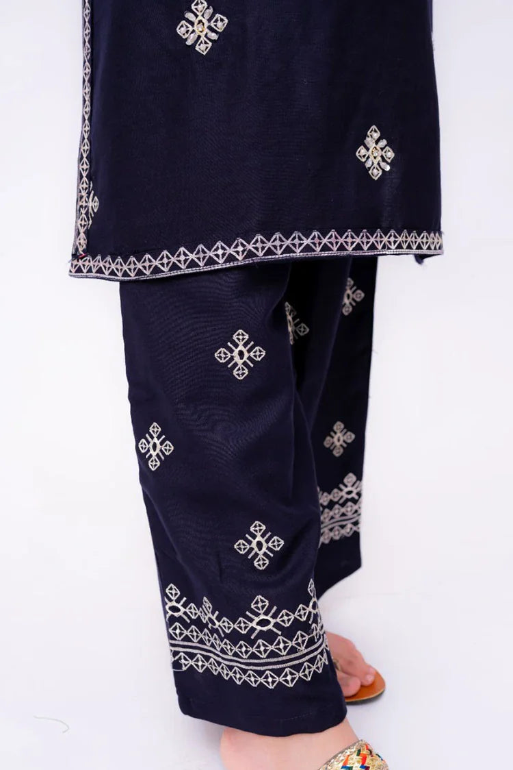 Picture of Khayat - Casual Kids Collection - 2 PC - Cerulean - Available at Raja Sahib