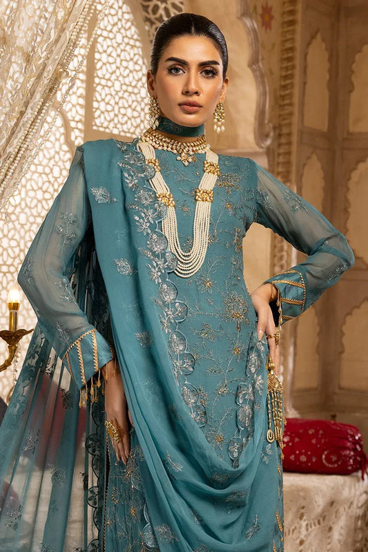 Picture of Kleren - Naqsh Unstitched Luxury Chiffon Collection - N-21 - Available at Raja Sahib