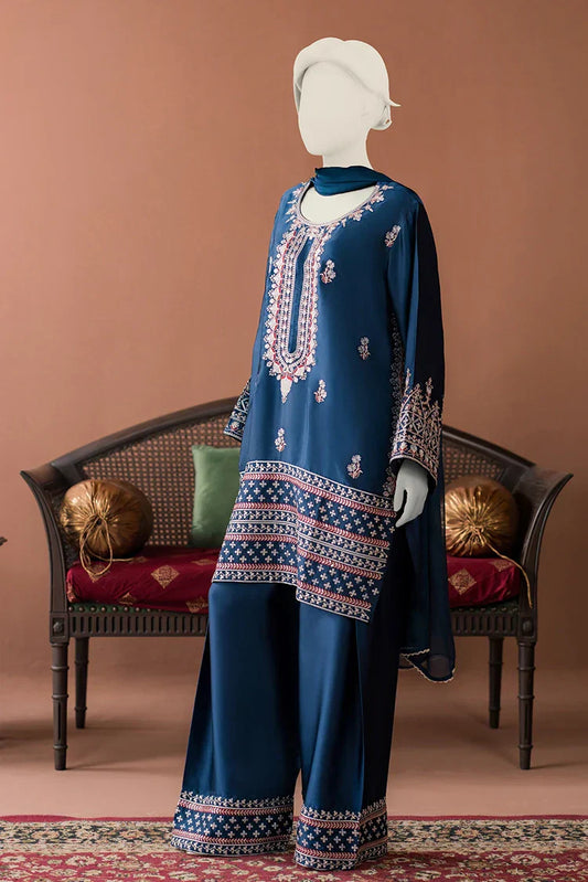 Picture of Zaira & Mahnoor - Nyla - 3 PC - Silk Farshi Set - Available at Raja Sahib