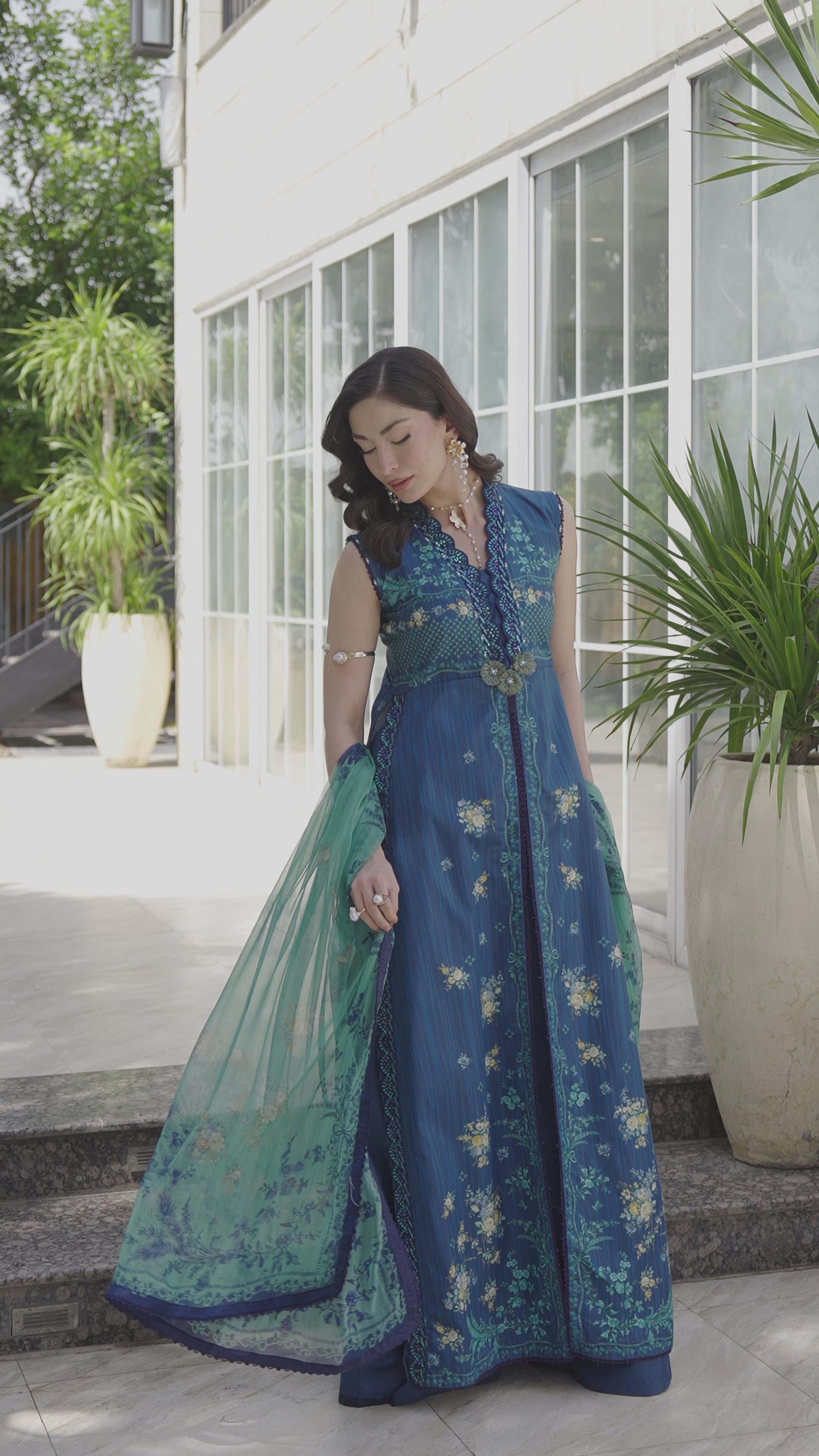 Ellena - 3-PC Unstitched Embroidered Lawn Suit