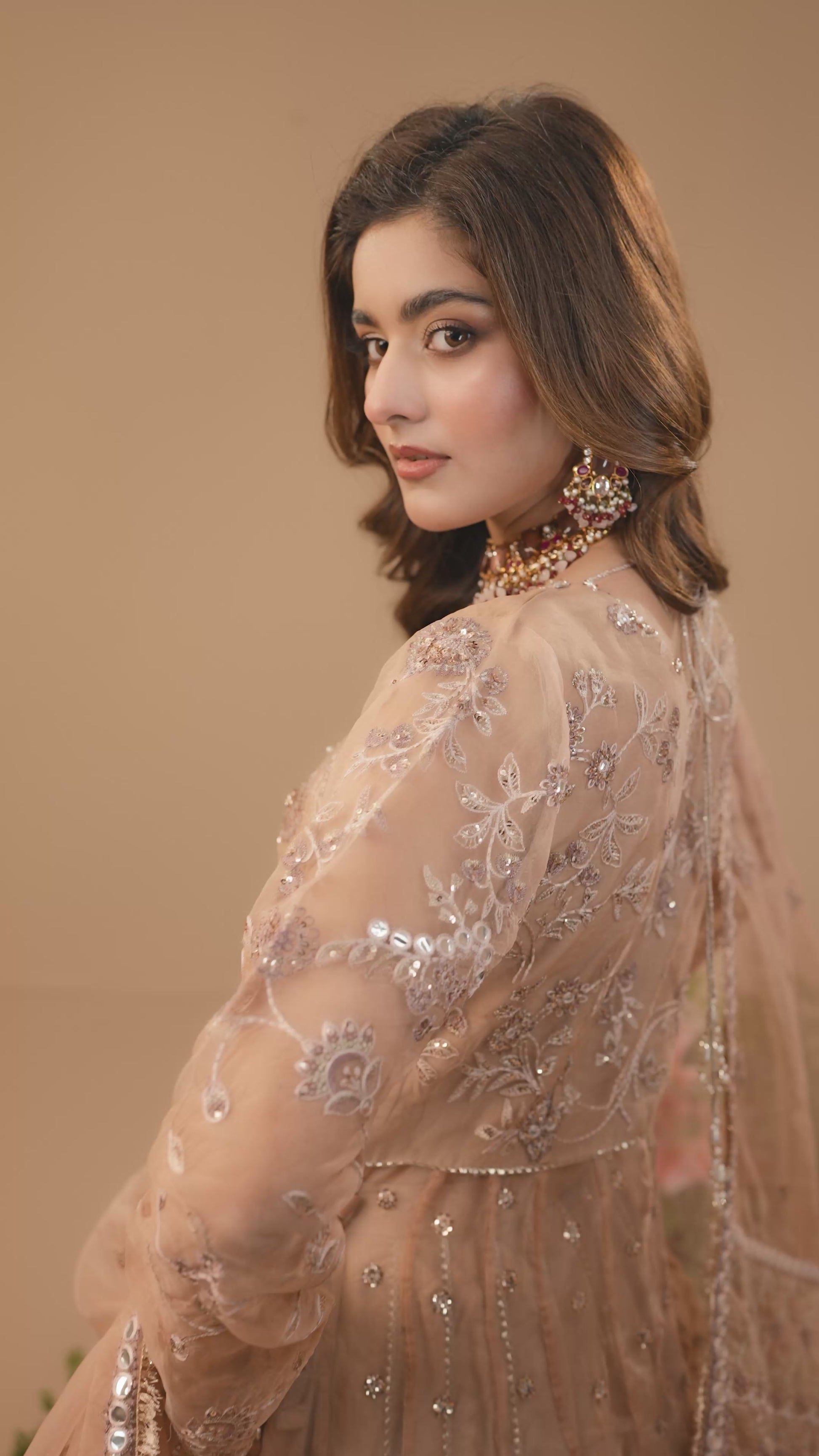 3-PC Stitched Embroidered Suit