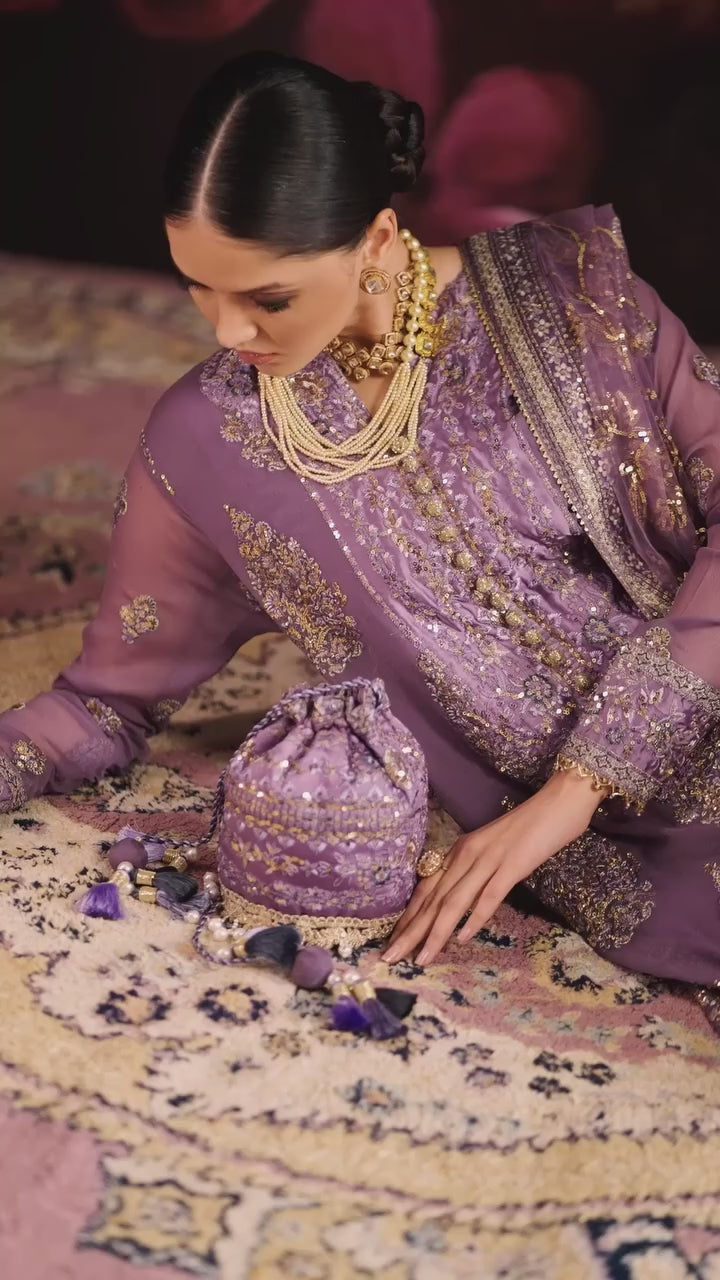 Roheenaz - Royale Eternal Chiffon Edit - 03-Blush Whisper - Unstitched
