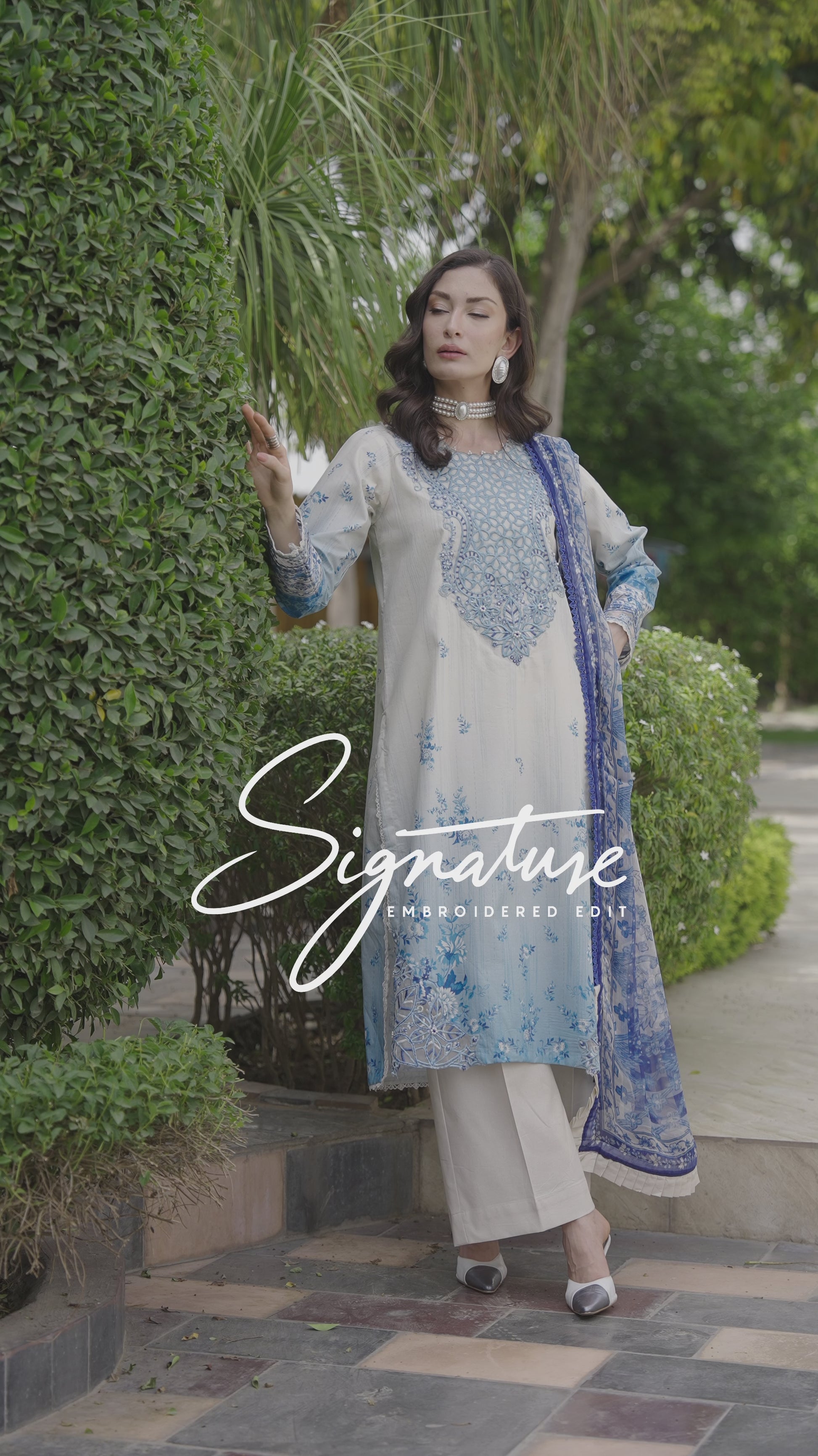 Ellena - 3-PC Unstitched Embroidered Lawn Suit