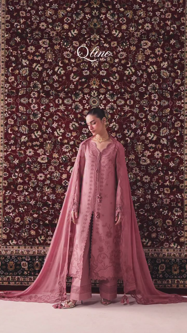 Qalamkar - Qline Linen Collection - QLW-13 DANIYA - Unstitched