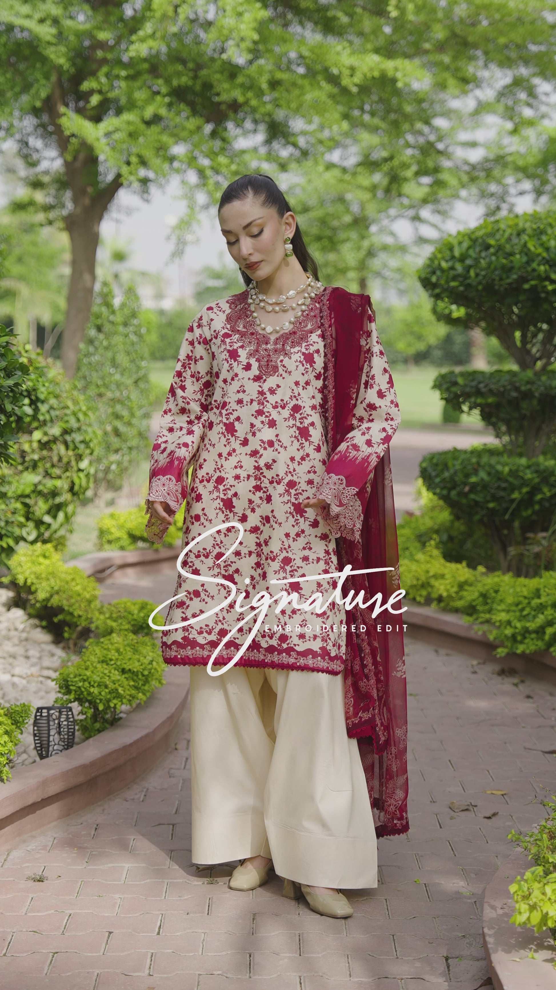 Ellena - 3-PC Unstitched Embroidered Lawn Suit
