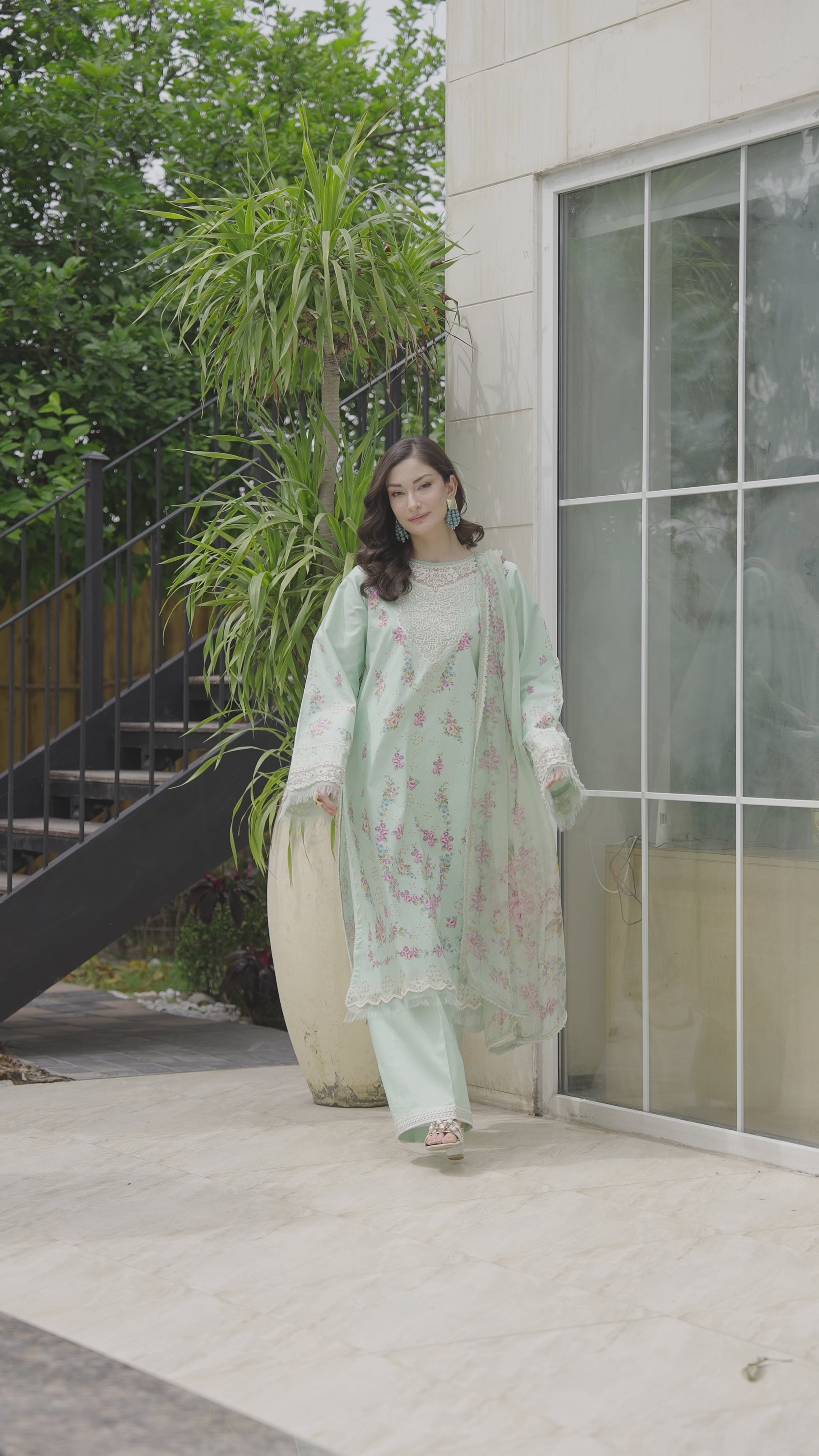 Ellena - 3-PC Unstitched Embroidered Lawn Suit
