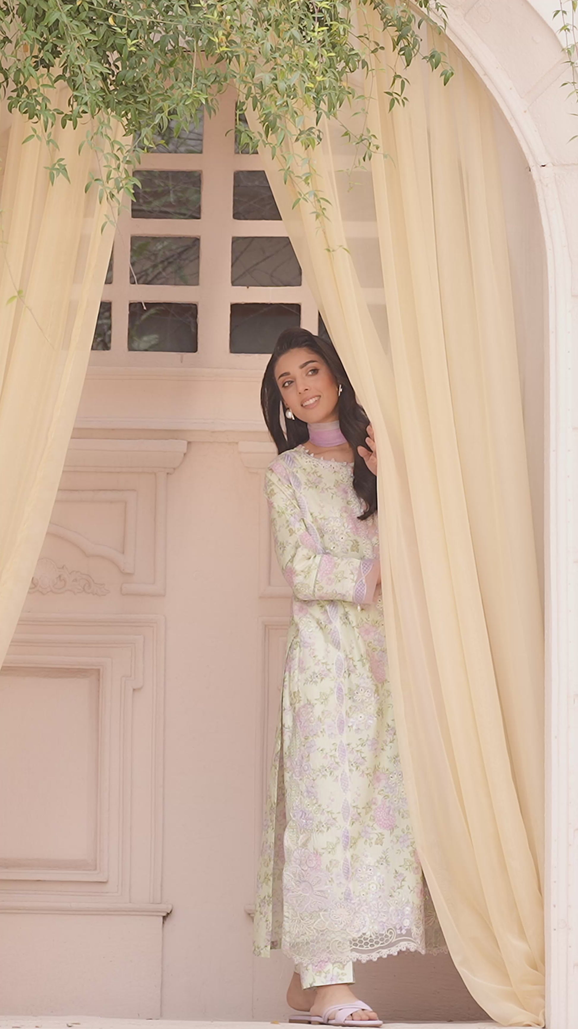 Ellena - 3-PC Stitched Embroidered Suit