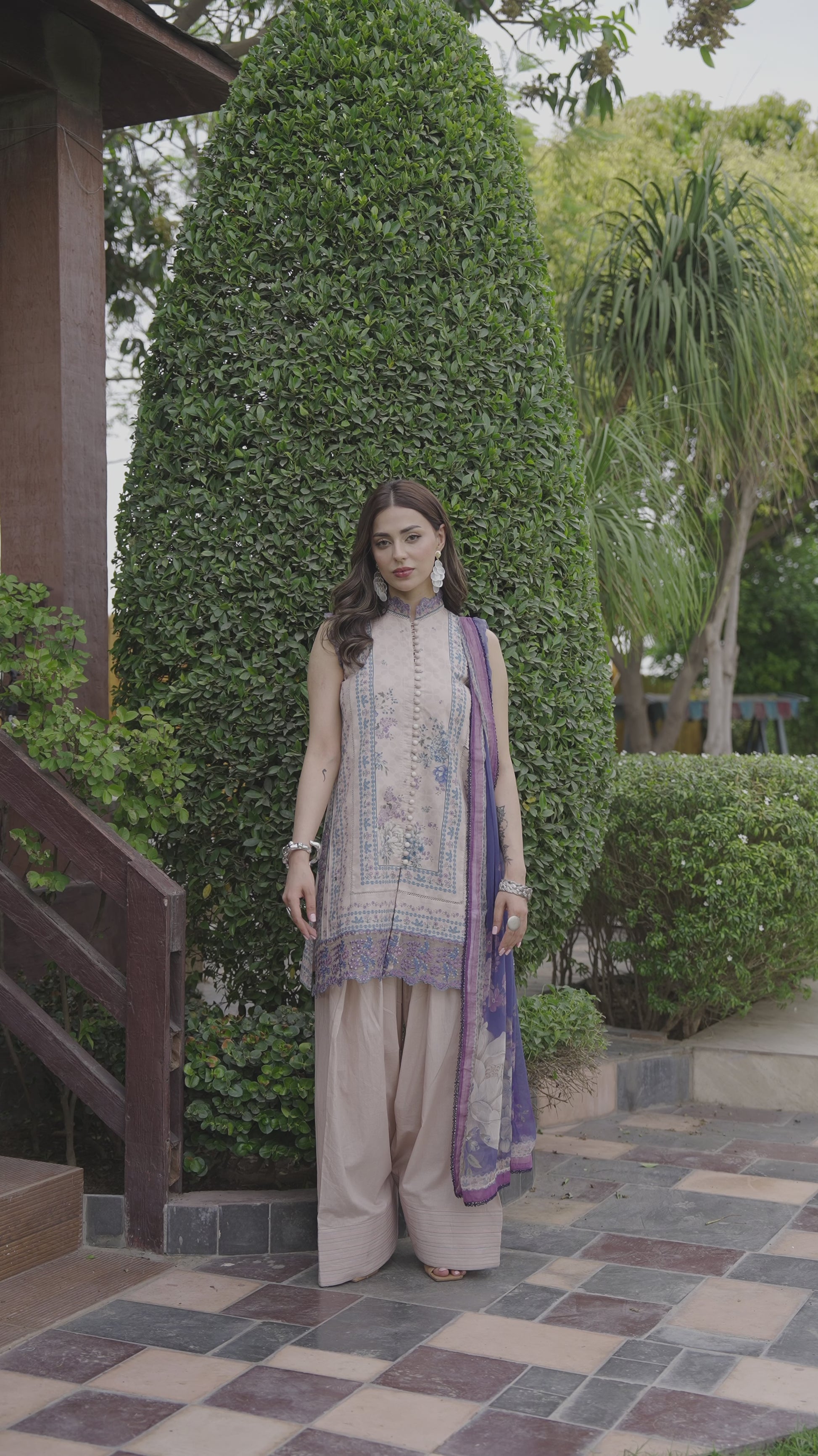 Ellena - 3-PC Unstitched Embroidered Lawn Suit