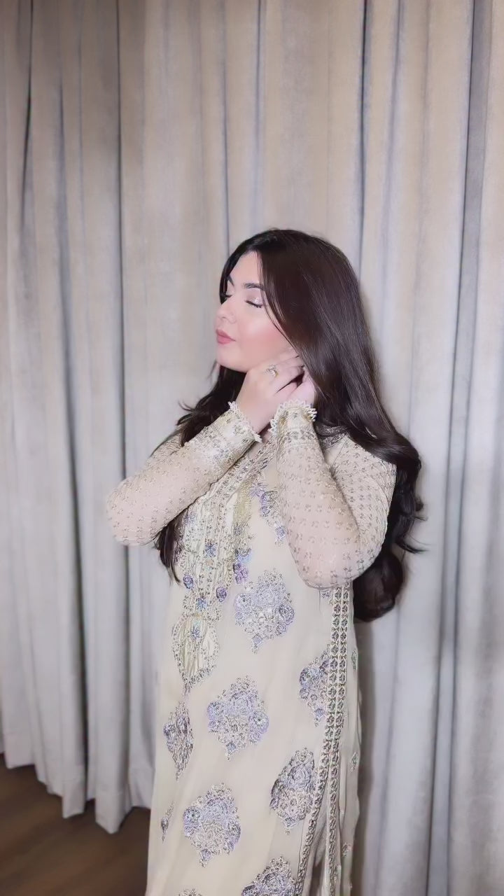 Roheenaz - Royale Eternal Chiffon Edit - 04-Empress Glow - Unstitched