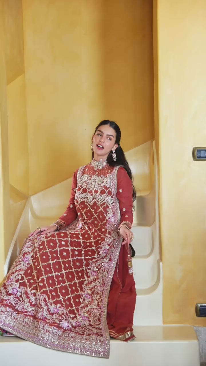 Mushq - Bachelorette Chronicles Chiffon Collection - 03-Rose Romance - Unstitched