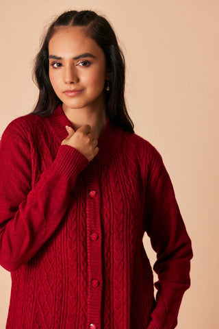 Ellena - Round Neck Cardigan Sweater