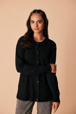 Ellena - Round Neck Cardigan Sweater