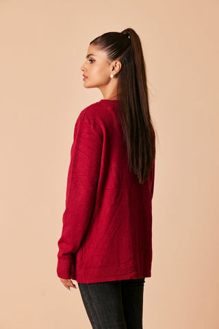 Ellena - Round Neck Cardigan Sweater