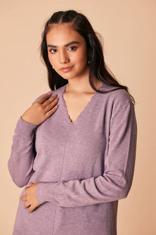 Ellena - V-Neck Pullover Sweater