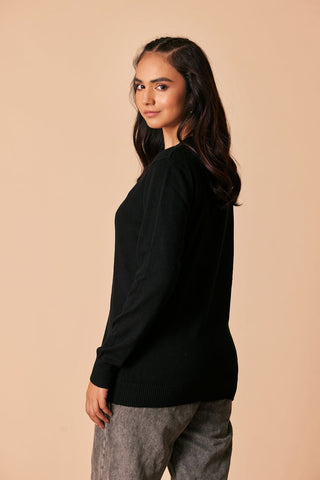 Ellena - V-Neck Pullover Sweater