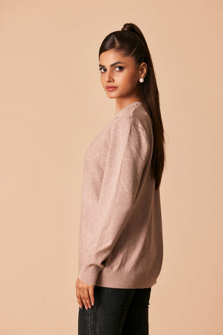 Ellena - V-Neck Pullover Sweater