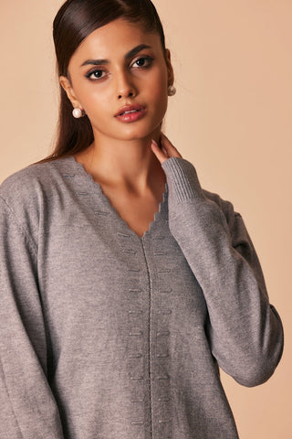 Ellena - V-Neck Pullover Sweater