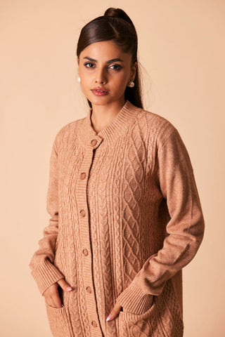 Ellena - Round Neck Cardigan Sweater