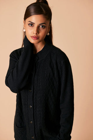 Ellena - Round Neck Cardigan Sweater