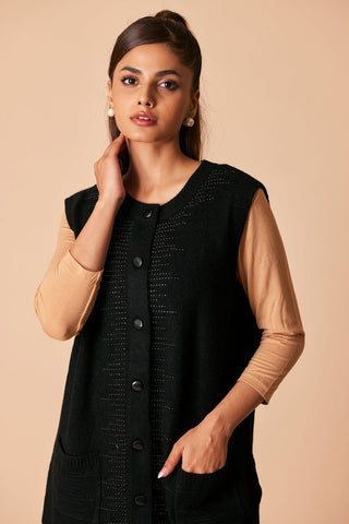 Ellena - Round Neck Cardigan Sweater