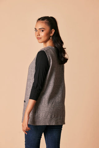 Ellena - Round Neck Cardigan Sweater