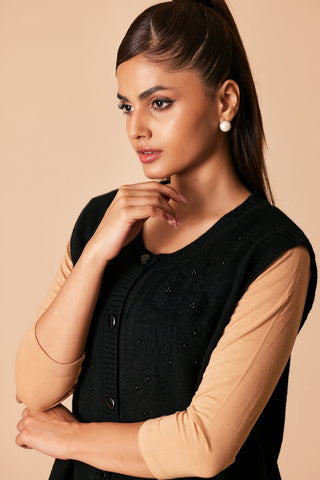 Ellena - Round Neck Cardigan Sweater