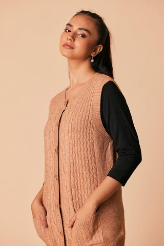 Ellena - Round Neck Cardigan Sweater