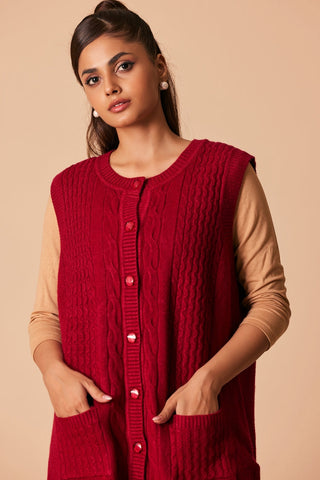 Ellena - Round Neck Cardigan Sweater