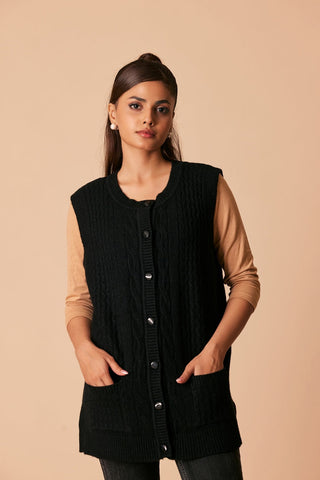 Ellena - Round Neck Cardigan Sweater