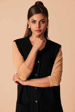 Ellena - Round Neck Cardigan Sweater