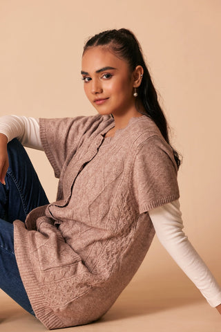 Ellena - Round Neck Cardigan Sweater