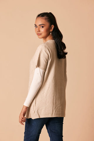 Ellena - Round Neck Cardigan Sweater