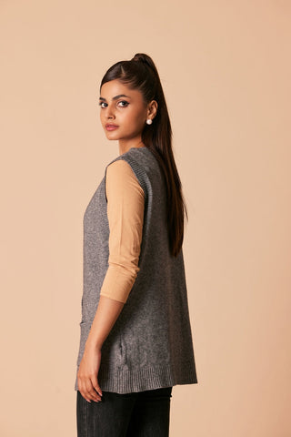 Ellena - Round Neck Cardigan Sweater