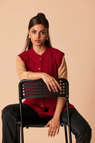 Ellena - Round Neck Cardigan Sweater