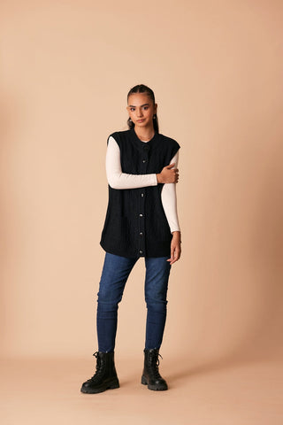 Ellena - Round Neck Cardigan Sweater