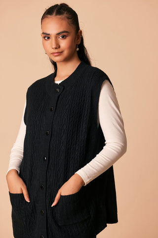 Ellena - Round Neck Cardigan Sweater