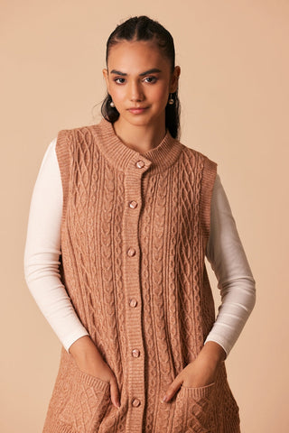 Ellena - Round Neck Cardigan Sweater