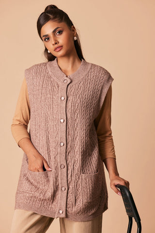 Ellena - Round Neck Cardigan Sweater