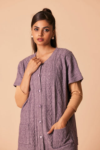 Ellena - Round Neck Cardigan Sweater