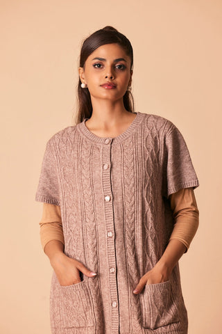 Ellena - Round Neck Cardigan Sweater