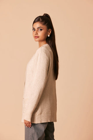 Ellena - Round Neck Cardigan Sweater